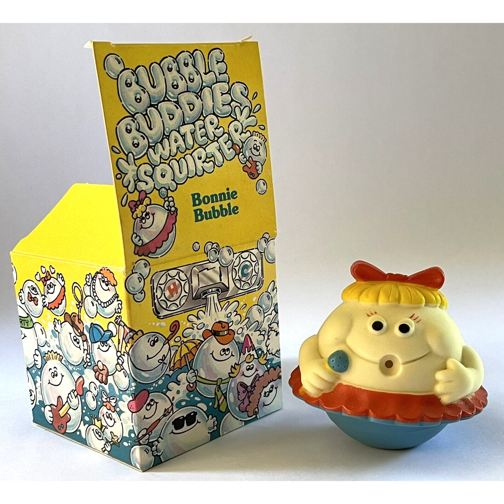 Avon Vintage Retro Kids Bubble Buddies Bonnie Bath Toy Water Squirter
